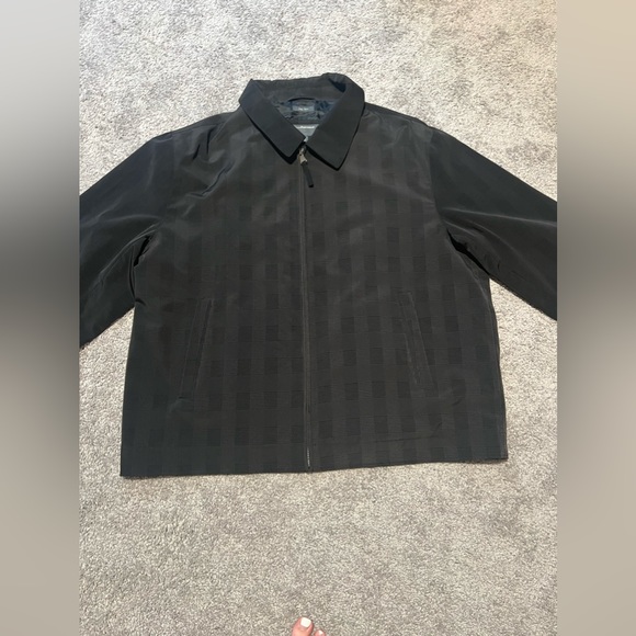 Perry Ellis portfolio poly tech zipper jacket - Picture 2 of 4